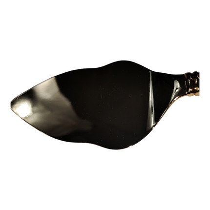 Conjunto Clássico de Servir Bolo Dourado - Decorado com Corações