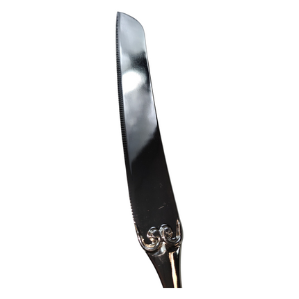 Conjunto Clássico de Espátula para Bolo em Prata - Decorado com Coração