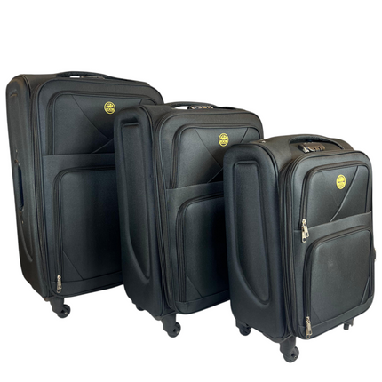 ✈️ Pack de 3 Maletas Resistentes y Elegantes – Viaja con Estilo y Seguridad - COLOR NEGRO