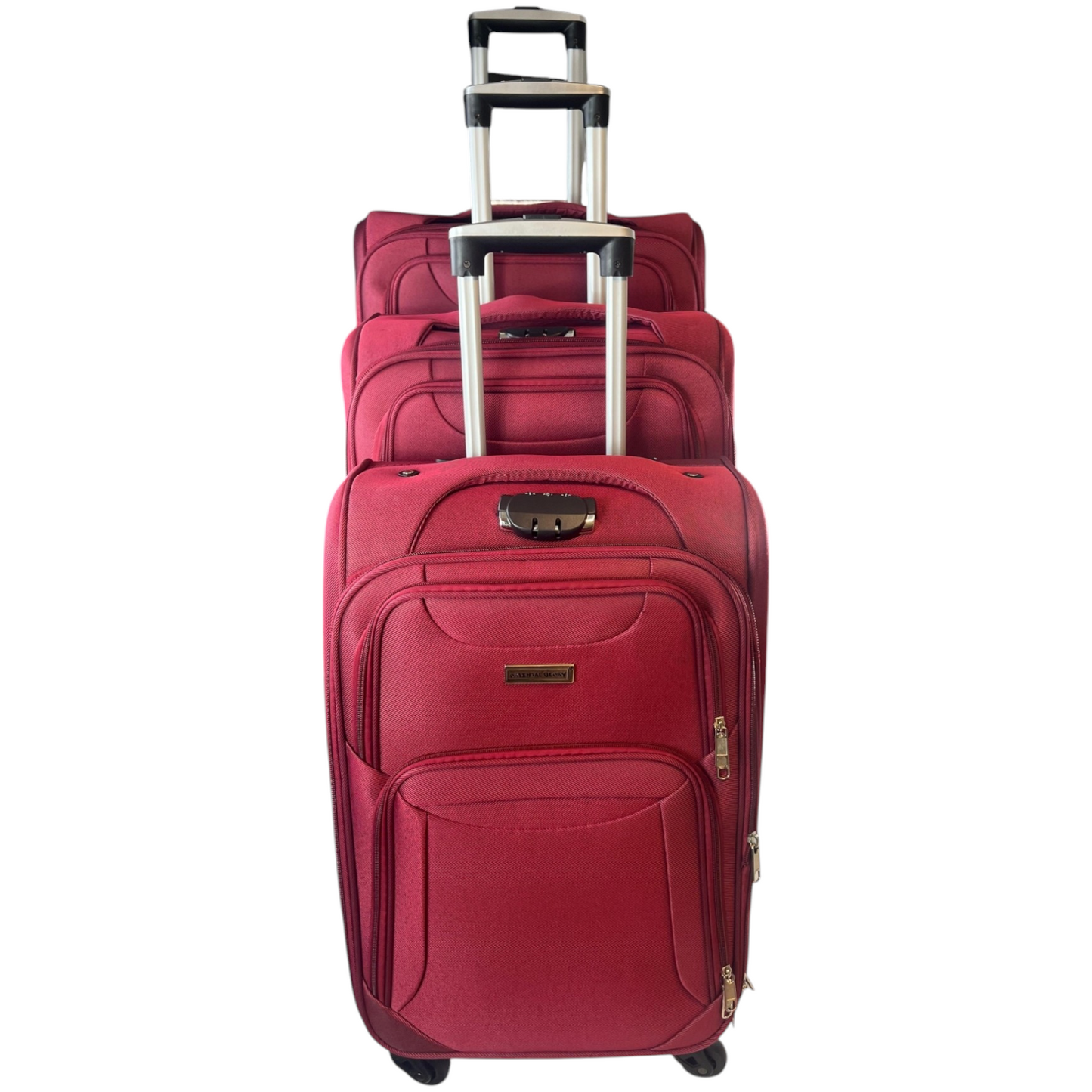 ✈️ Pack de 3 Maletas Resistentes y Elegantes – Viaja con Estilo y Seguridad - COLOR ROJO