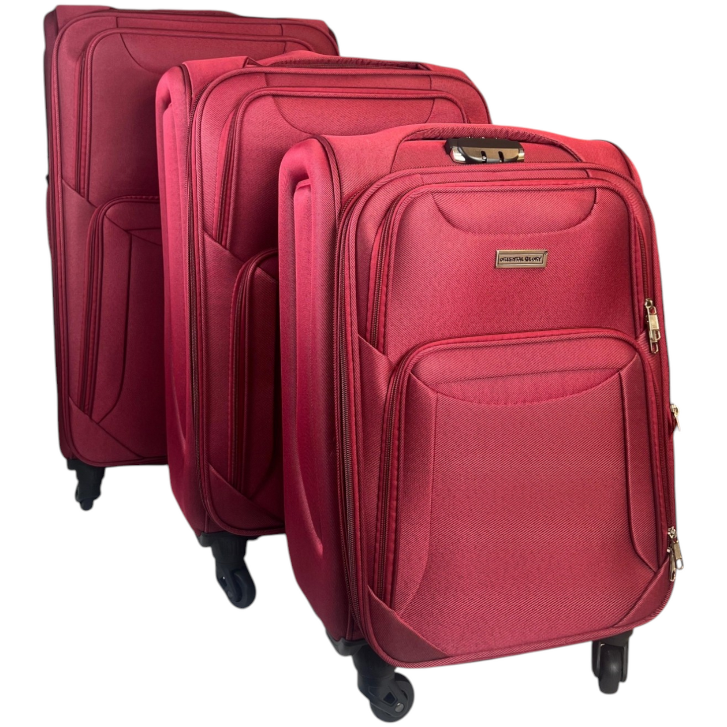 ✈️ Pack de 3 Maletas Resistentes y Elegantes – Viaja con Estilo y Seguridad - COLOR ROJO