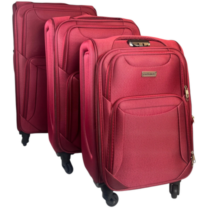 ✈️ Pack de 3 Maletas Resistentes y Elegantes – Viaja con Estilo y Seguridad - COLOR ROJO