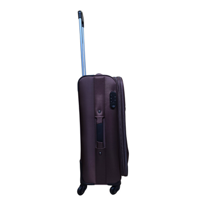 🧳 Pack de 3 Maletas de Viaje Marrones con Ruedas Giratorias 360º