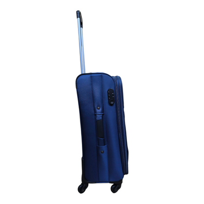 🧳 Pack de 3 Maletas de Viaje Azules con Ruedas Giratorias 360º