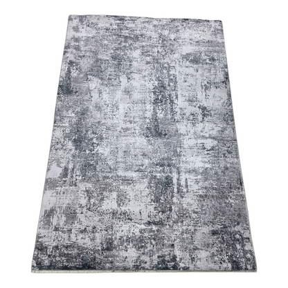 Alfombra Abstracta Mármol Grafito