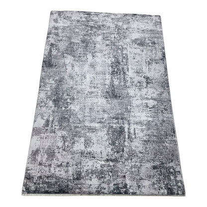 Alfombra Abstracta Mármol Grafito
