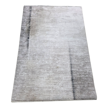 Alfombra Lineal Gris Neblina