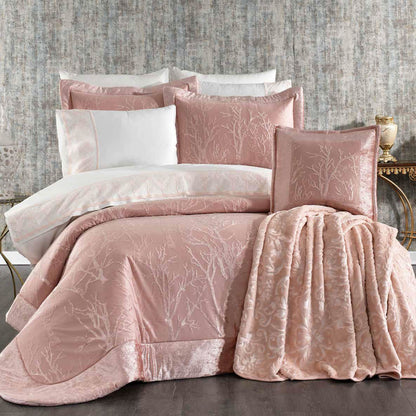 Juego de Cama para Ajuar "Emilia" – Elegancia y Sofisticación en tu Dormitorio - COLOR ROSA PASTEL
