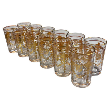 Conjunto de 12 Copos de Chá – Modelo "Estilo Clássico"