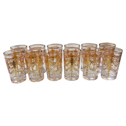 Conjunto de 12 Copos de Chá – Modelo "Estilo Clássico"