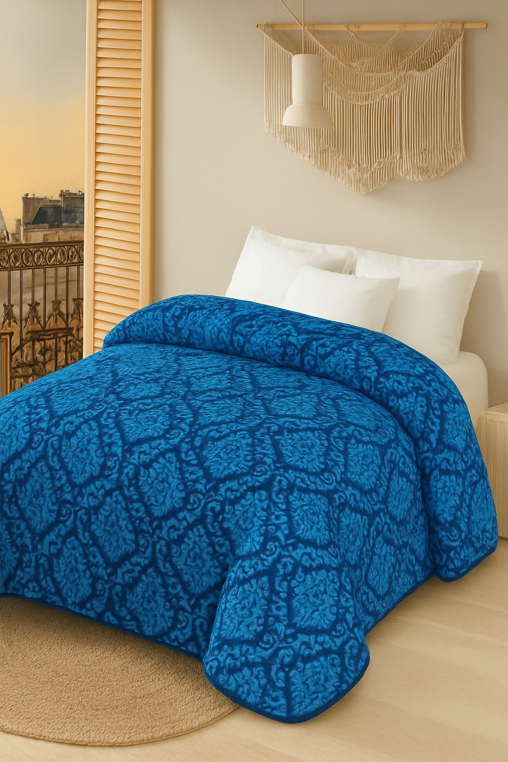 Manta Raschel 220 x 240 cm – 2 kg – 100% Poliéster