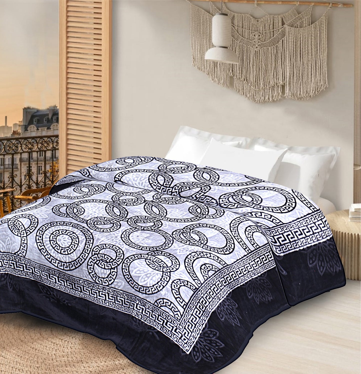 Manta Raschel 220 x 240 cm – 2 kg – 100% Poliéster