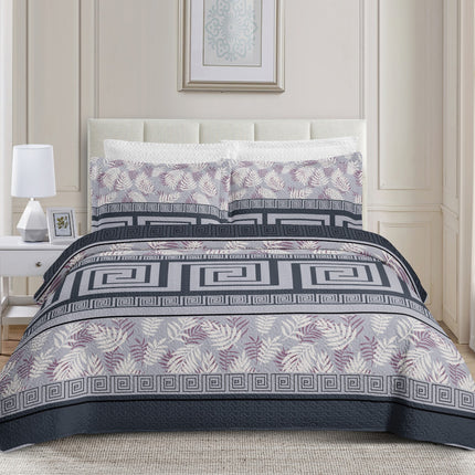 Colcha Bouti Reversible  — Modelo FLORES VSCE GRIS