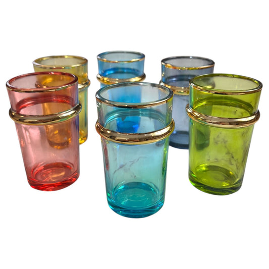 Set de 12 Vasos de Té – Colores variados