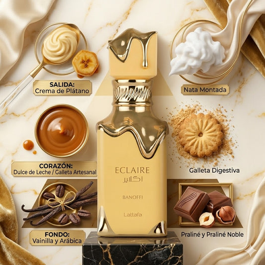 Eclaire de Lattafa Perfumes – Dulzura cremosa y elegante con un toque irresistible