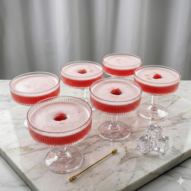 Set 6 Copas Cristal Éclat Estriado para Postres