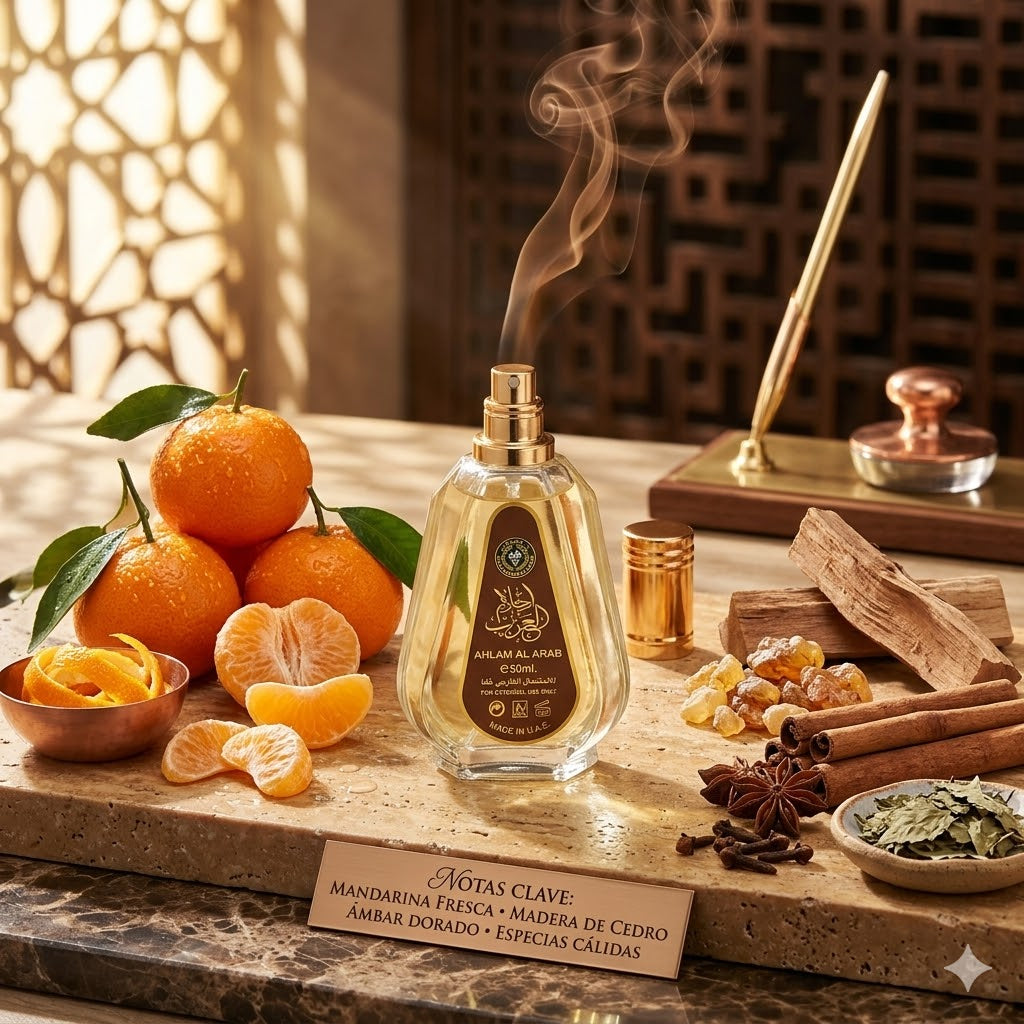 Ahlam Al Arab (50ml) de Ard Al Zaafaran: El Perfume Árabe Masculino de Larga Duración Perfecto para Uso Diario y Oficina
