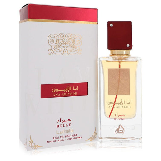 🍐 Ana Abiyedh Rouge by Lattafa Perfumes - Unisex Woody Spicy Perfume with Notes of Nashi Pear, Caramel and Ambergris 🍐