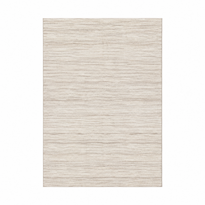 Alfombra Lineal de Rayas Finas en Gris o Beige — Beige claro / Beige — imagen provisional del proveedor
