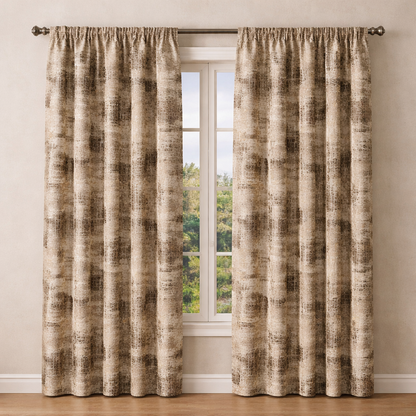 CORTINA JACQUARD MODELO TOFINO 140 X 240 CM - COLOR CAFÉ (ANILLAS) – GÉRARD PASQUIER