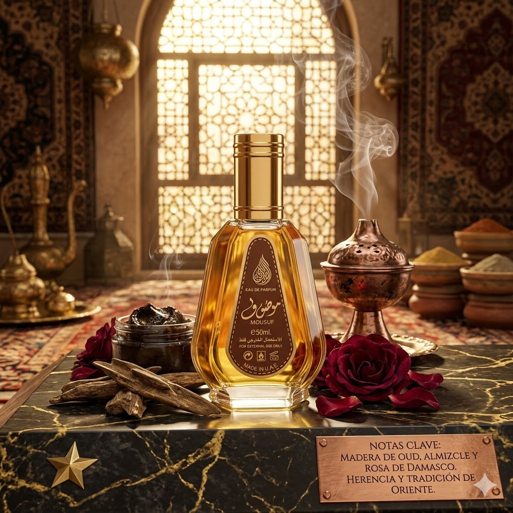 Mousuf (50ml) de Ard Al Zaafaran: El Perfume Árabe Unisex de Larga Duración Perfecto para Otoño, Invierno y Uso Diario