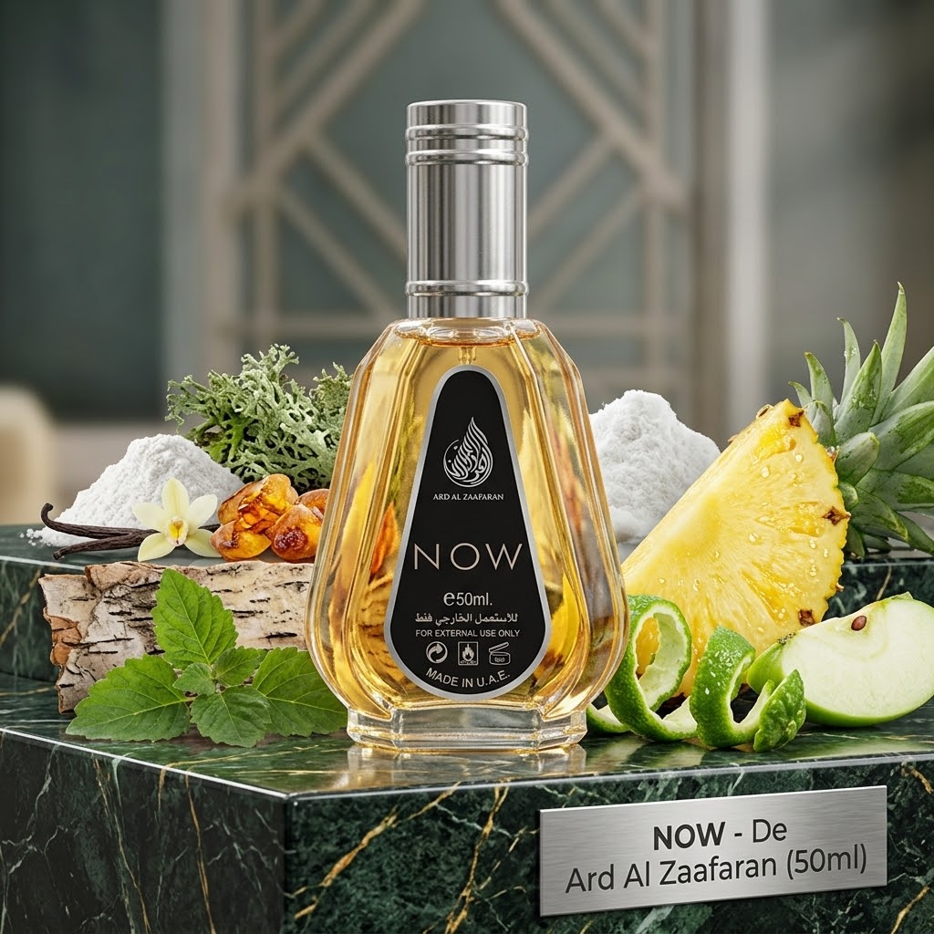 NOW (50ml) de Ard Al Zaafaran: El Perfume Árabe Masculino de Larga Duración Perfecto para Uso Diario y Climas Templados
