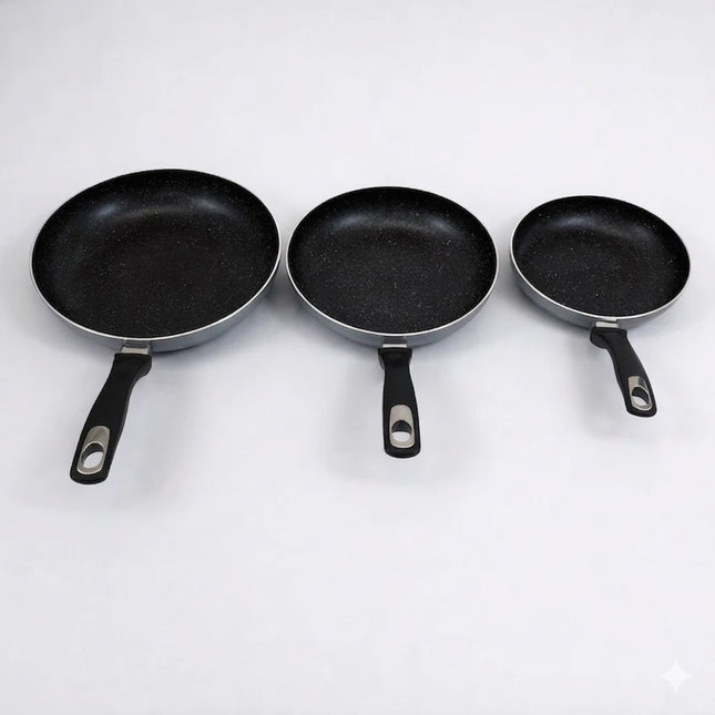 🥘 Set de 3 Sartenes Antiadherentes Mármol  – 20, 24 y 28 cm