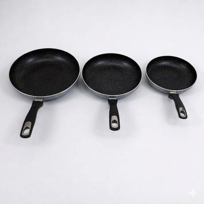 🥘 Set de 3 Sartenes Antiadherentes Mármol  – 20, 24 y 28 cm