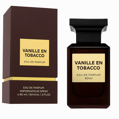 🔥 Baunilha e Tabaco – Fragrance World 80ml | Perfume Árabe Unissex Doce, Amadeirado e Elegante