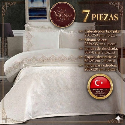 Juego de Cama para Novias "Monza" – Elegancia y Estilo Contemporáneo