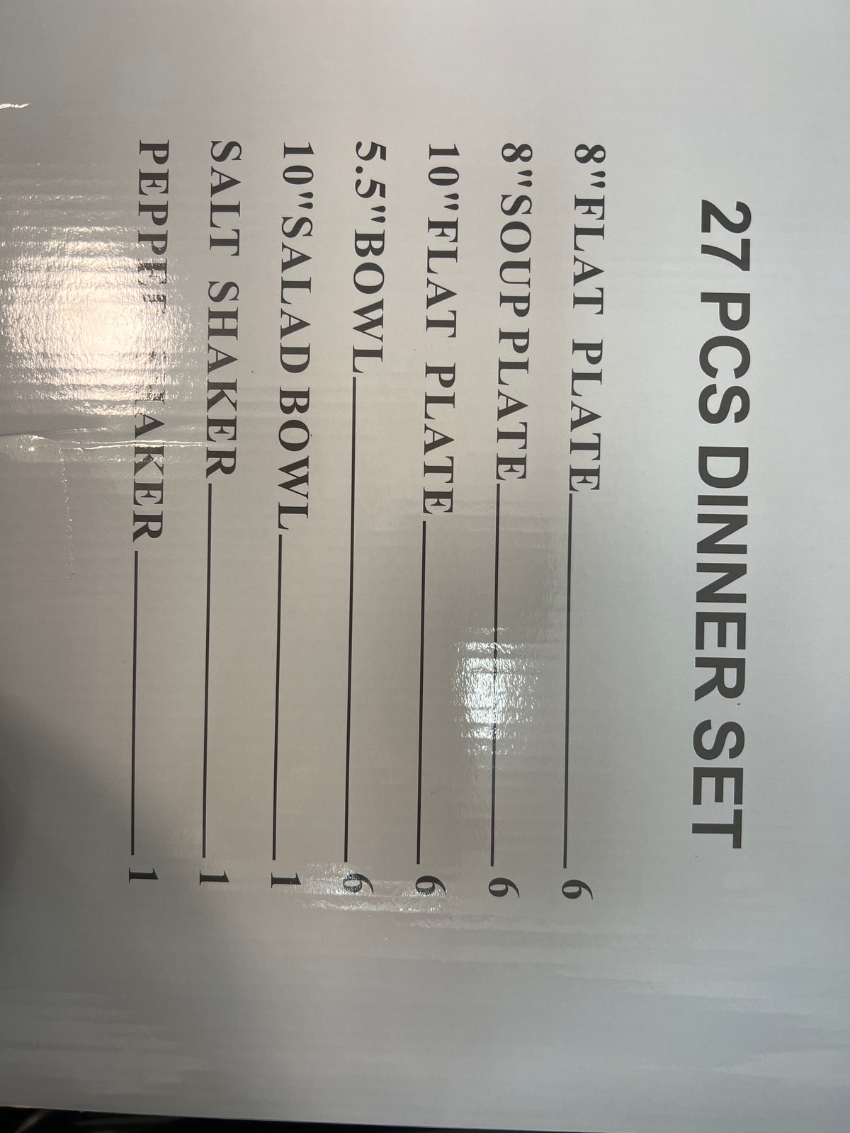 Juego de Vajilla elegante de 27 Piezas con Borde Dorado – Elegancia Clásica para 6 Personas