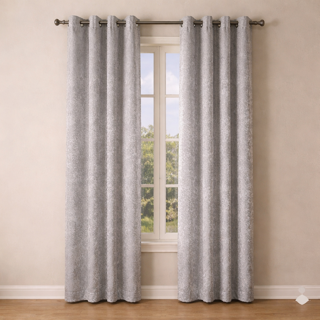 CORTINA JACQUARD MODELO GENOVA 140 X 240 CM - COLOR PLATA/ARGENT (ANILLAS) – GÉRARD PASQUIER