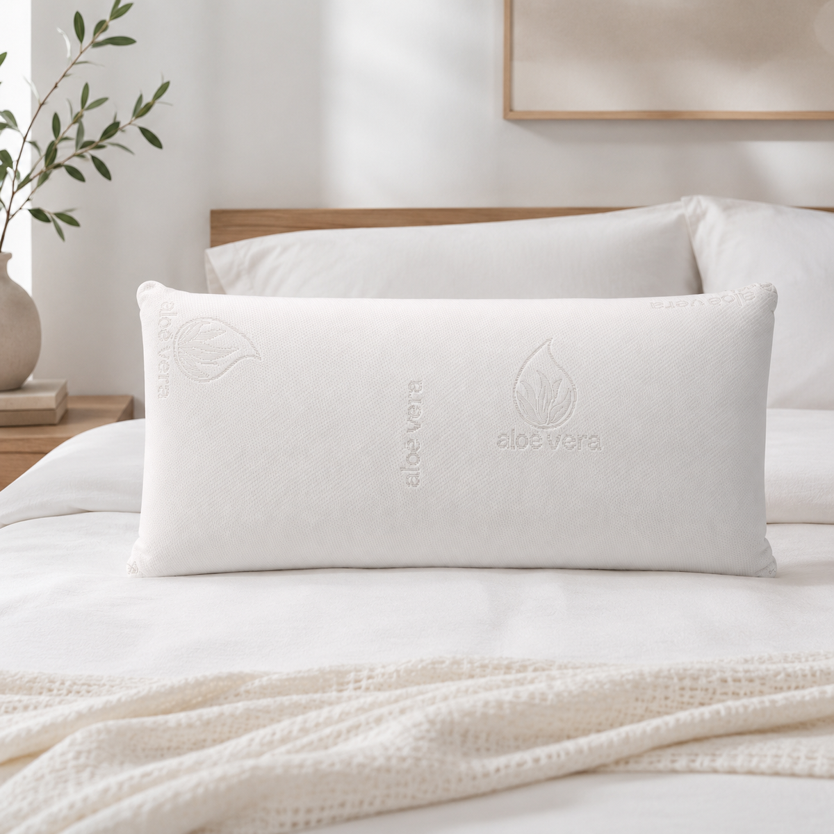 Almohada Viscoelástica Mil 3 – Copos con Fibra Hueca y Doble Funda
