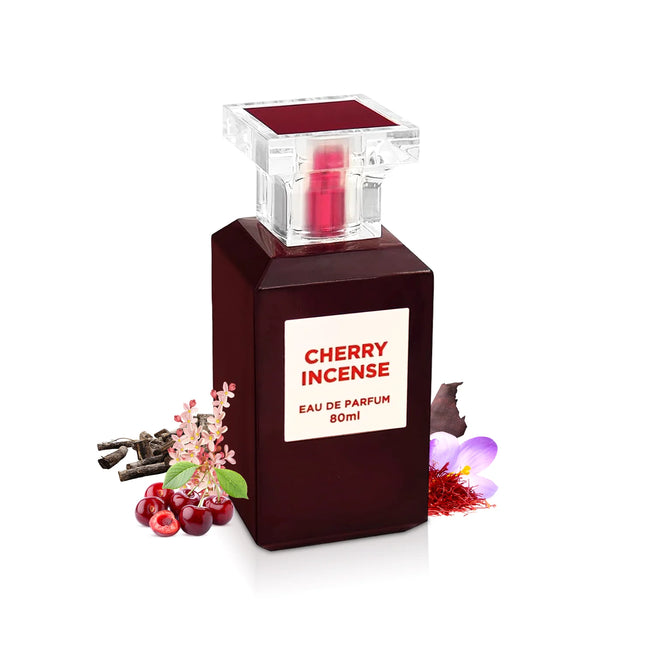 Água Perfumada com Incenso de Cereja Fragrance World Unissex 80ml