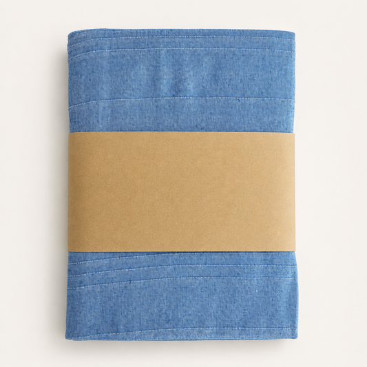 Colcha Multiusos Bambú Azul Denim 230 x 260 cm
