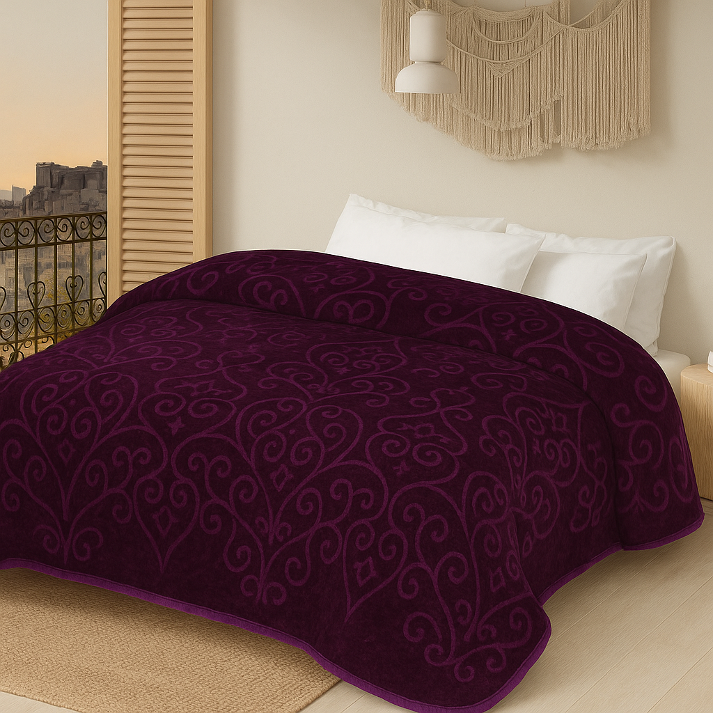 Manta Raschel 220 x 240 cm – 2 kg – 100% Poliéster
