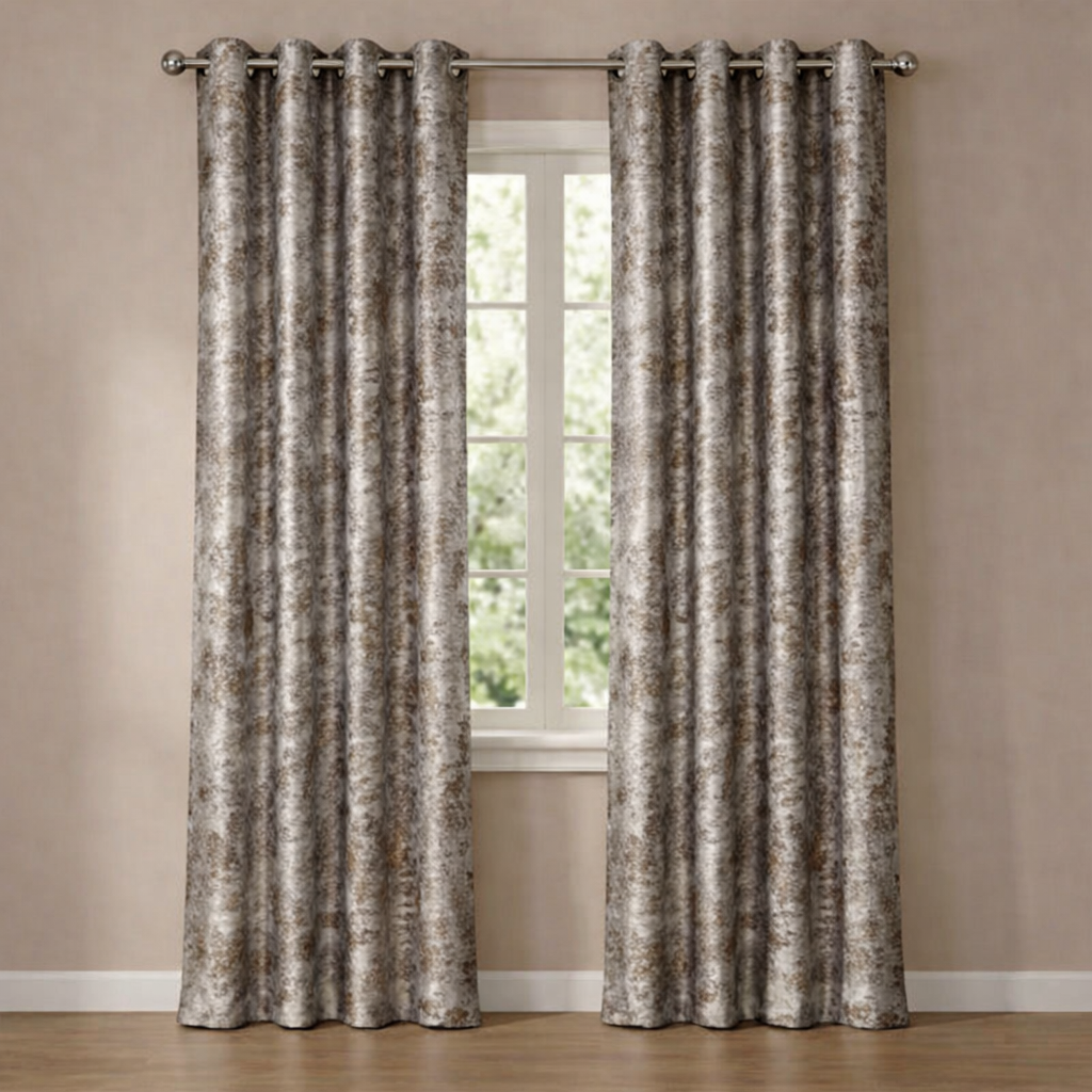 CORTINA MODELO DUNCAN 140 X 240 CM - COLOR MARRÓN PLATINO