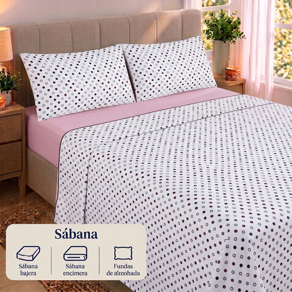 Jogo de Lençóis de Microfibra Extra Suave e Anti-Bolinhas – Disponível para Cama 90, 135 e 150