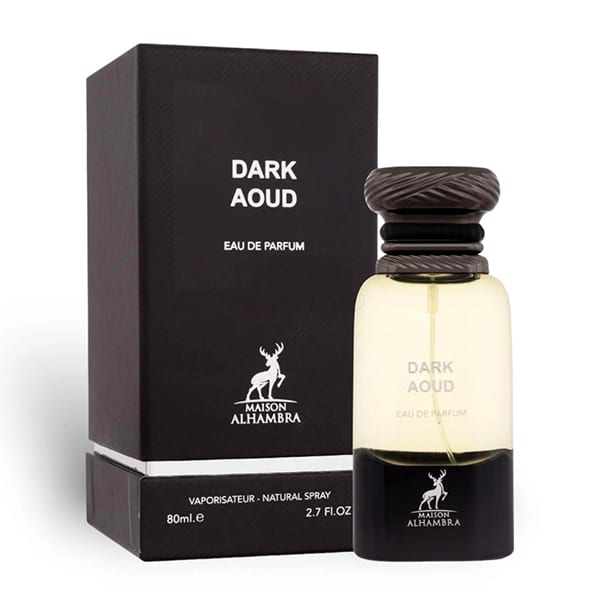 Dark Aoud – Eau de Parfum 80 ml | Oriental Intenso con Toque Amaderado (Maison Alhambra)