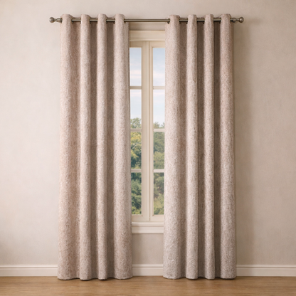 CORTINA JACQUARD MODELO MONZA 140 X 240 CM - COLOR TAUPE (ANILLAS) – GÉRARD PASQUIER