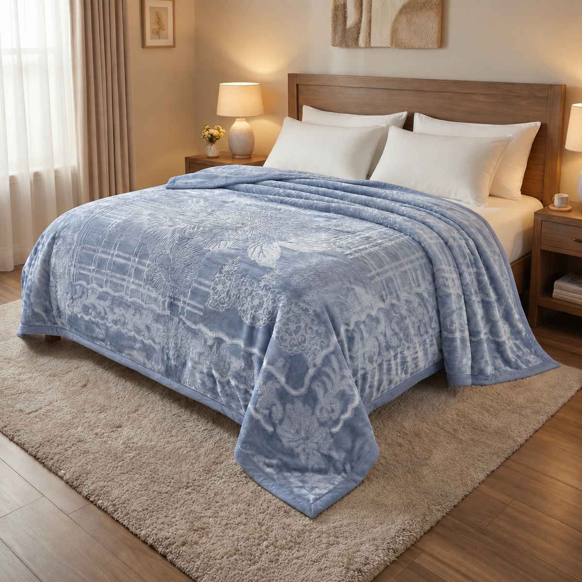 Manta de Felpa  - Extra Suave y Cálida para Invierno (200x230 cm, 4,5 kg)