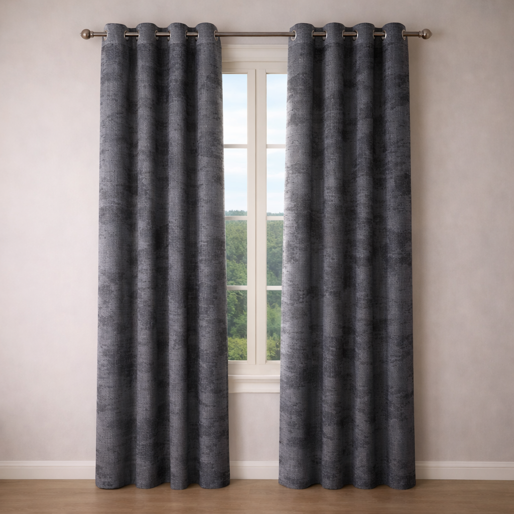 CORTINA JACQUARD MODELO SPEZIA 140 x 240 CM – COLOR GRIS