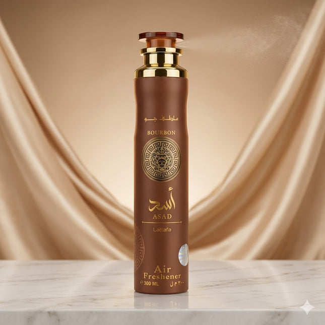 Ambientador Asad Bourbon 300 ml – Fragancia Intensa, Cálida y Sofisticada para el Hogar