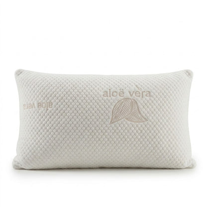 Almohada Viscoelástica Confort – Copos con Fibra Hueca, Lavable y Transpirable