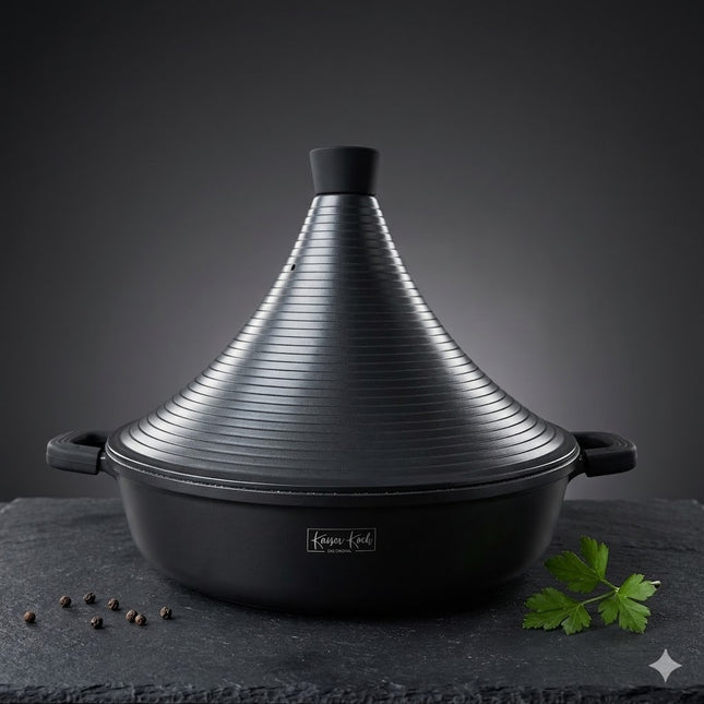 Tajine de 32 cm Antiadherente para Cocina Lenta | Apto para Inducción, Gas, Vitro y Más