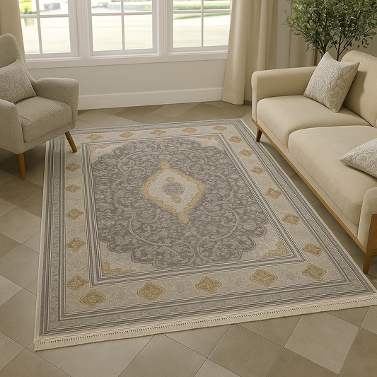 ARABIA DESIGN TAPETE CINZA/CINZA