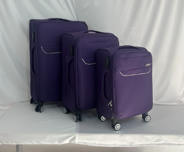 Set de 3 Maletas de Viaje Nadir con Detalles Amarillos