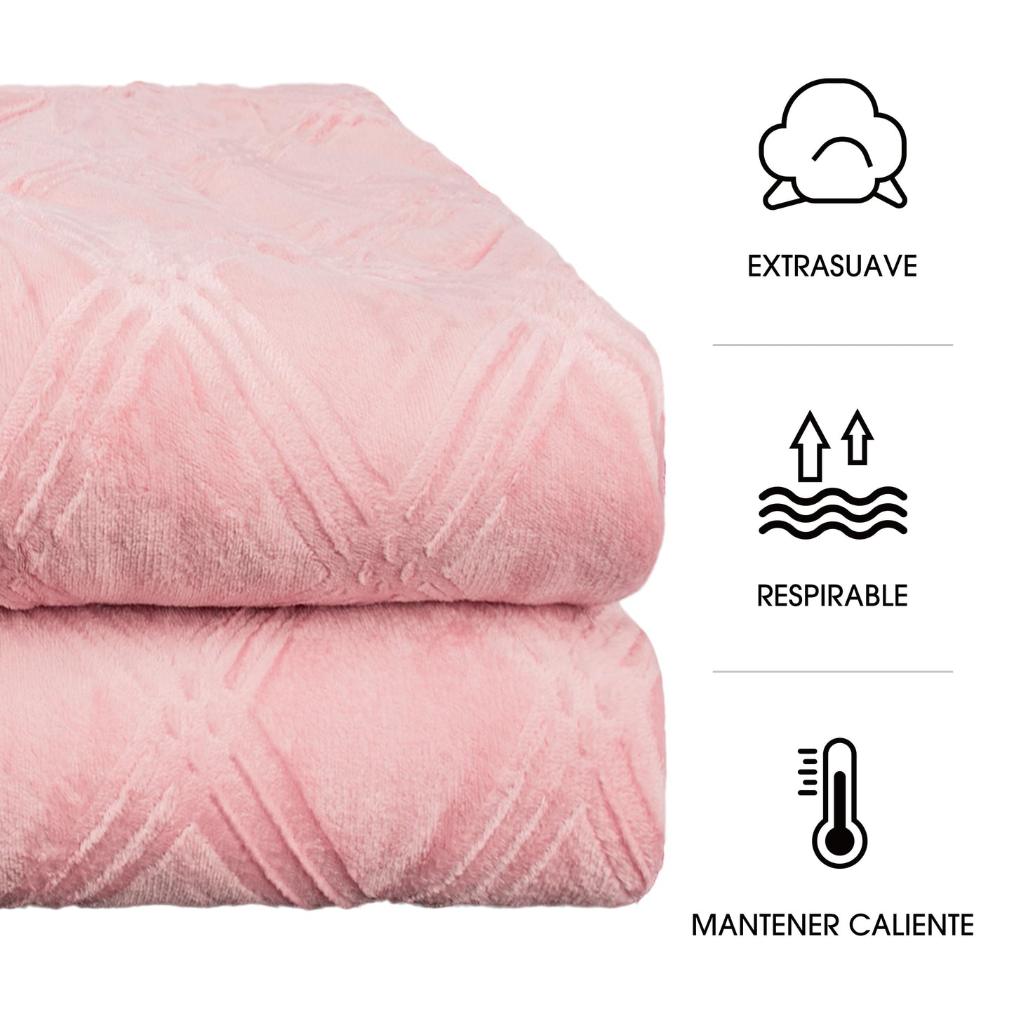 COLCHA DE PELE DE CARNEIRO NÓRDICA MODELO DIAMANTE - COR CINZA 
