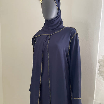Abaya con Hijab Integrado de Tela Crepe – Elegante y Práctica