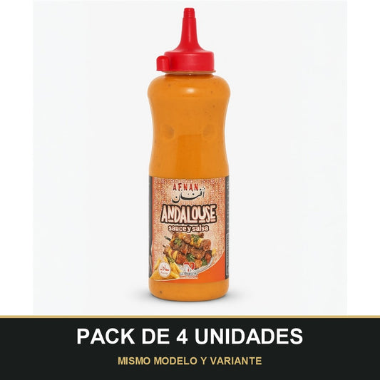 PACK DE 4 UNIDADES — Salsa Andalouse Afnan 500ml. MISMO MODELO Y VARIANTE